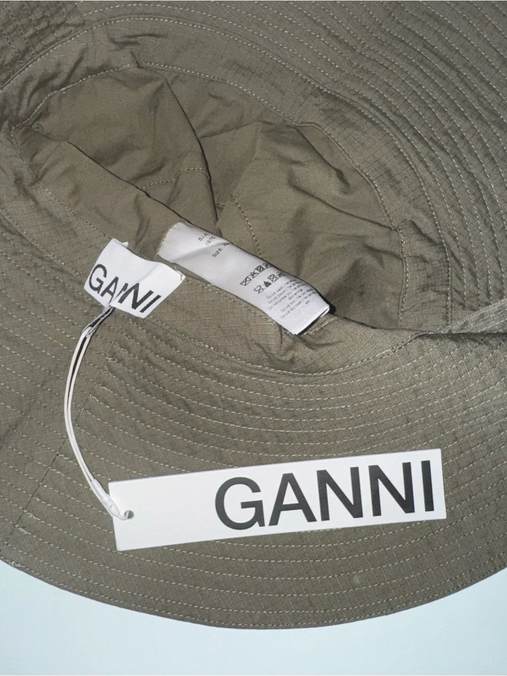 Ganni Wide Brim Bucket Hat